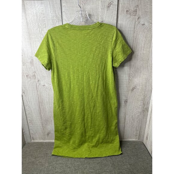 Universal Thread Womens Green T-Shirt Dress XS Short Sleeves Relaxed FIt - Picture 2 of 7